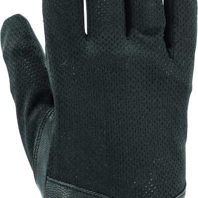 River Road Pecos Leather Mesh Gloves Black - Medium