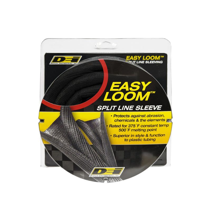 DEI Split Wire Sleeve Easy Loom 16mm-5/8in x 12 Black-Thermal Sleeves-DEI-DEI10654-SMINKpower Performance Parts