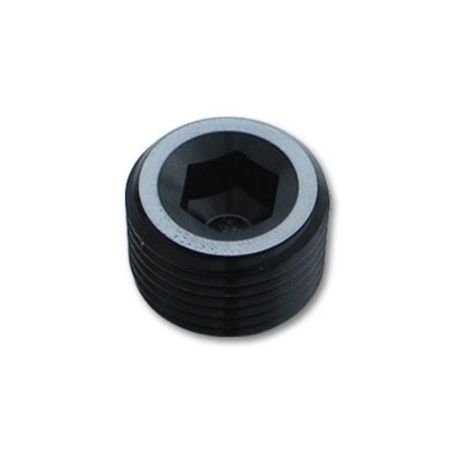 Vibrant 1/4in NPT Socket Pipe Plugs - Aluminum