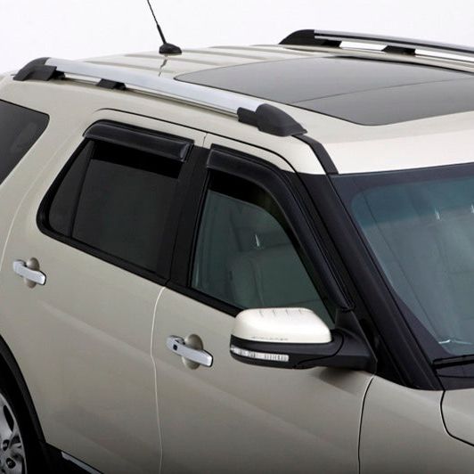 AVS 11-18 Ford Explorer Ventvisor Outside Mount Window Deflectors 4pc - Smoke