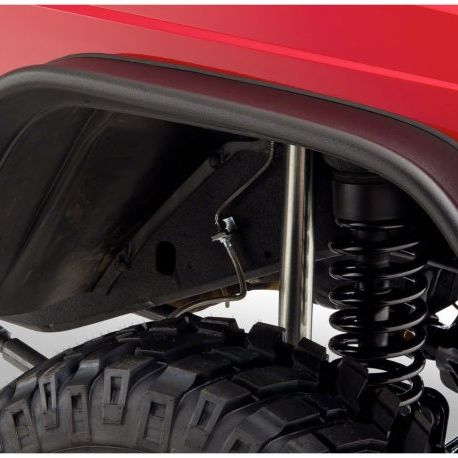 Bushwacker 84-01 Jeep Cherokee Flat Style Flares 4pc - Black