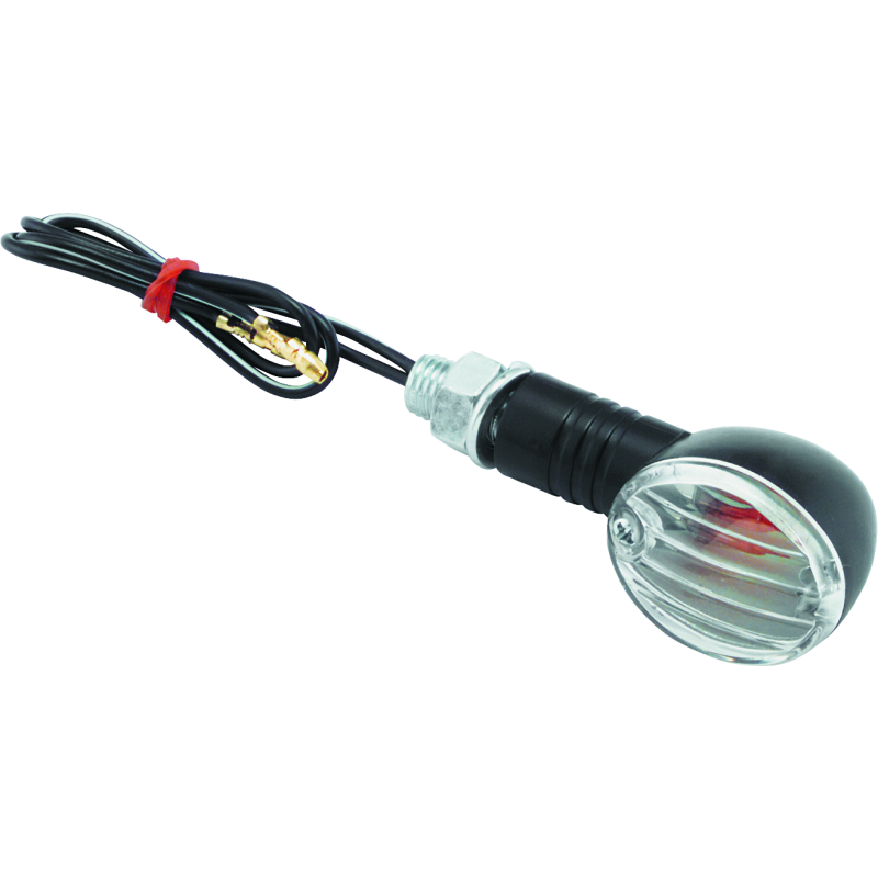 BikeMaster Ministalk Marker Light Round - Black/Clear