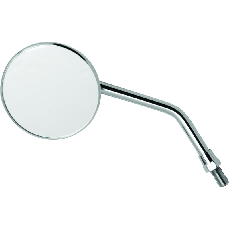 BikeMaster 3in Adjustable Round Mirror 10mm - Each - Chrome