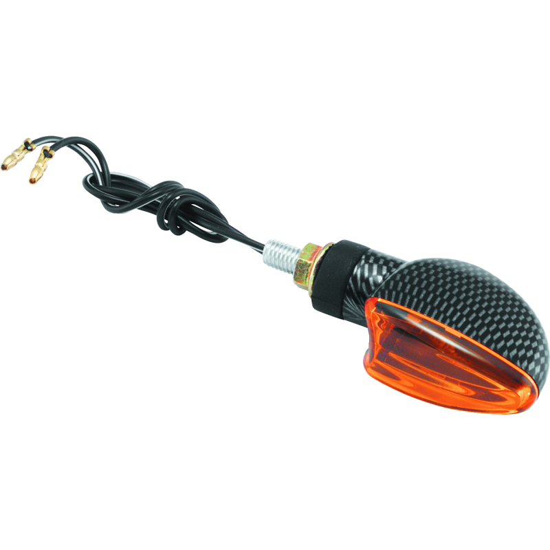 BikeMaster Ministalk Marker Light V-Shape Carbon/Amber