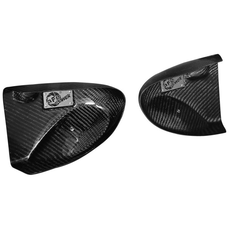 aFe Magnum FORCE Intake System Carbon Fiber Scoops BMW M5 (F10) 12-14 V8-4.4L (tt)-Cold Air Intakes-aFe-AFE54-12489-C-SMINKpower Performance Parts