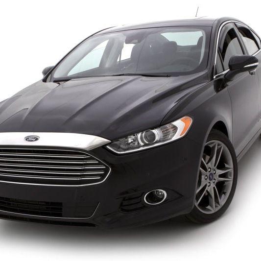 AVS 13-16 Ford Fusion (Grille Fascia Mount) Aeroskin Low Profile Acrylic Hood Shield - Smoke