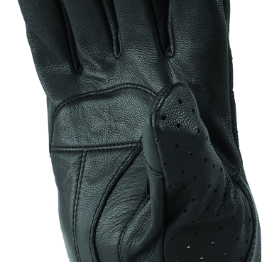 River Road Tucson Leather Perforated Gloves Black - Small