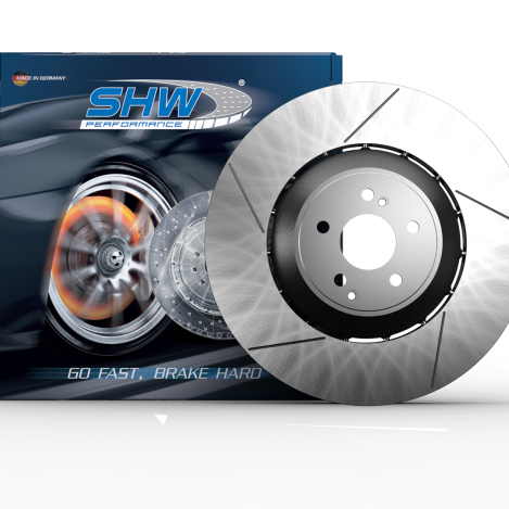 SHW 10-16 Porsche Panamera Turbo 4.8L w/o Ceramics Left Front Slotted LW Brake Rotor (298615301C)