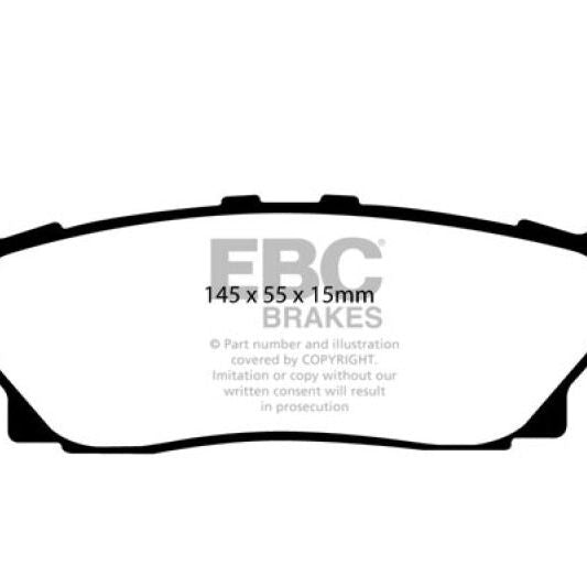 EBC 05-07 Hummer H3 3.5 Yellowstuff Rear Brake Pads