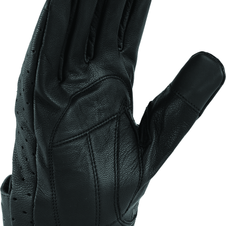 Kuryakyn Leather By River Road Tucson Leather Perforated Gloves Black - Small