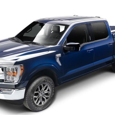 AVS 21-22 Ford F-150 (Excl. Tremor/Raptor) Aeroskin Low Profile Hood Shield - Chrome