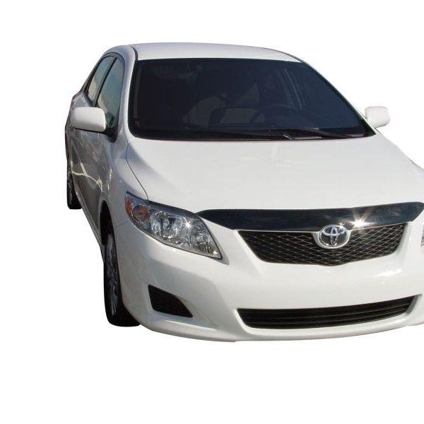 AVS 09-10 Toyota Corolla (Grille Fascia Mount) Aeroskin Low Profile Acrylic Hood Shield - Smoke