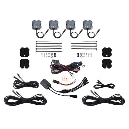 Diode Dynamics RGBW Rock Light Installer Magnet Mount Kit w/Controller (4-pack)