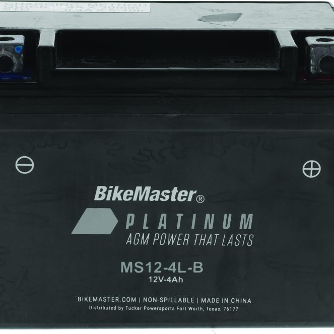 BikeMaster AGM Battery - MS12-4L-B