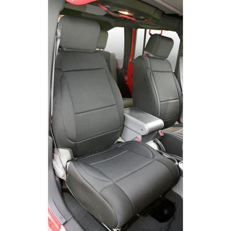 Rugged Ridge Neoprene Front Seat Covers 07-10 Jeep Wrangler JK-Seats-Rugged Ridge-RUG13214.01-SMINKpower Performance Parts