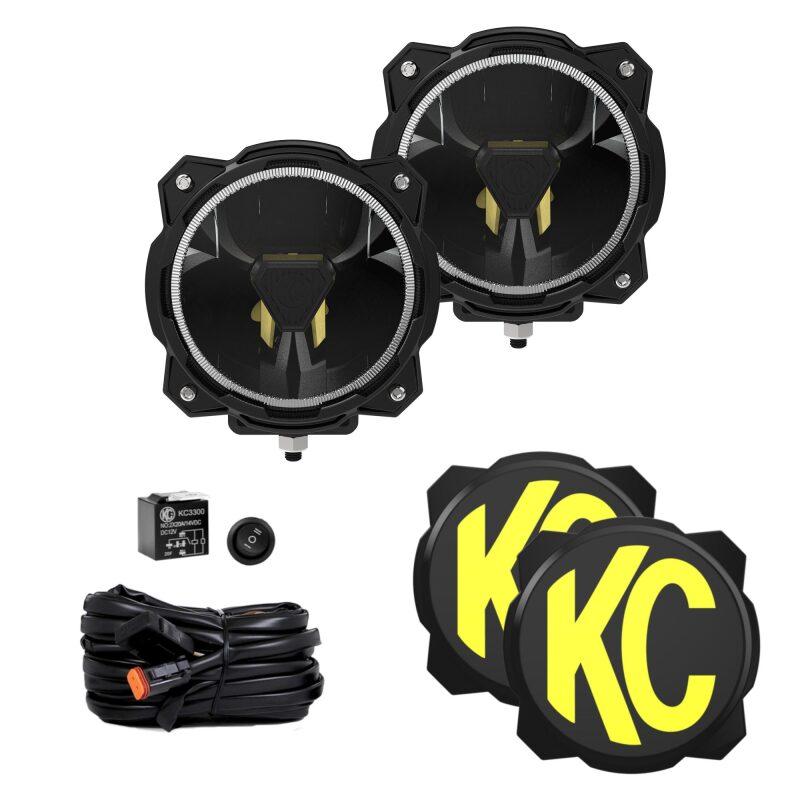 KC HiLiTES Gravity Titan LED 6in. - Pair Pack (Wide-40 Beam)