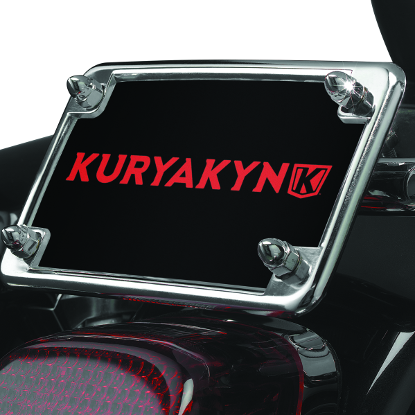 Kuryakyn License Frame & Backing Plate Set 4in X 7in Chrome