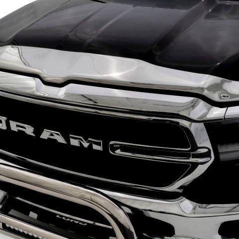 AVS 2019 Dodge RAM 1500 Aeroskin Low Profile Acrylic Hood Shield - Chrome