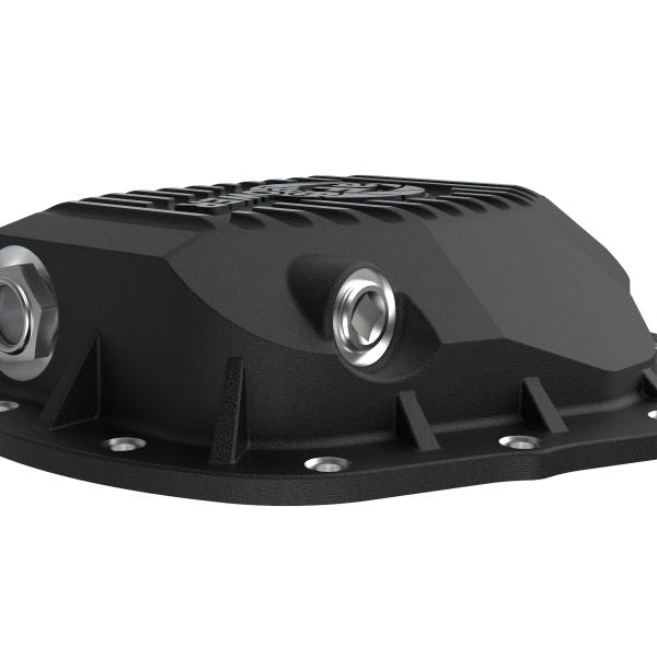 aFe 19-23 Dodge Ram 2500/3500 Pro Series Rear Differential Cover - Black w/ Machined Fins-Diff Covers-aFe-AFE46-71151B-SMINKpower Performance Parts
