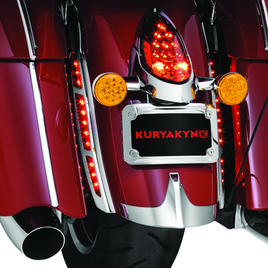 Kuryakyn LED Rear Fender Strip Lights For Indian Chrome