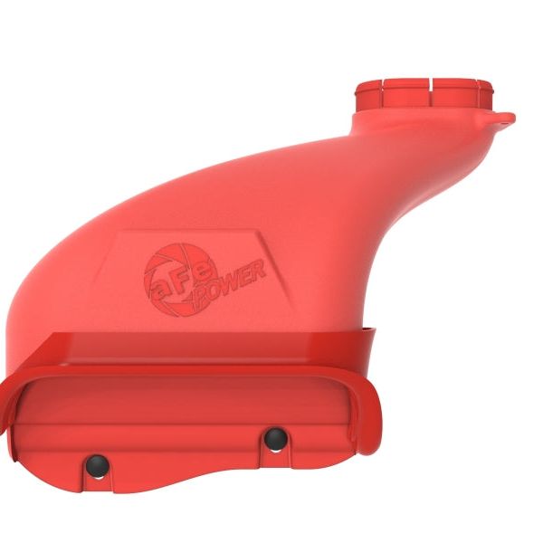 aFe Rapid Induction Dynamic Air Scoop 2021+ Ford F-150V6/V8 - Red-Air Intake Components-aFe-AFE52-10010SR-SMINKpower Performance Parts