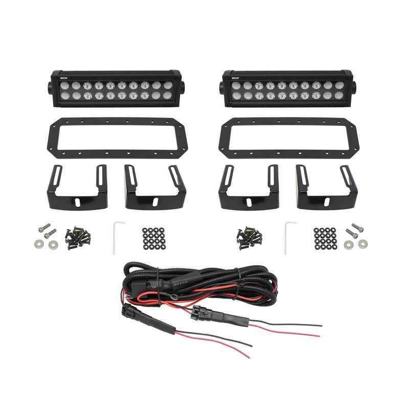 Westin HDX Flush Mount B-FORCE LED Light Kit (Set of 2) w/wiring harness - Black-Light Bars & Cubes-Westin-WES57-0035-SMINKpower Performance Parts