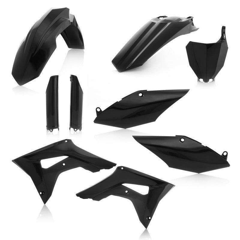 Acerbis 17-18 Honda CRF250R/ CRF450R Full Plastic Kit - Black-Plastics-Acerbis-ACB2630700001-SMINKpower Performance Parts