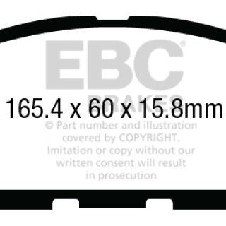 EBC 12-13 Infiniti JX35 3.5 Yellowstuff Front Brake Pads