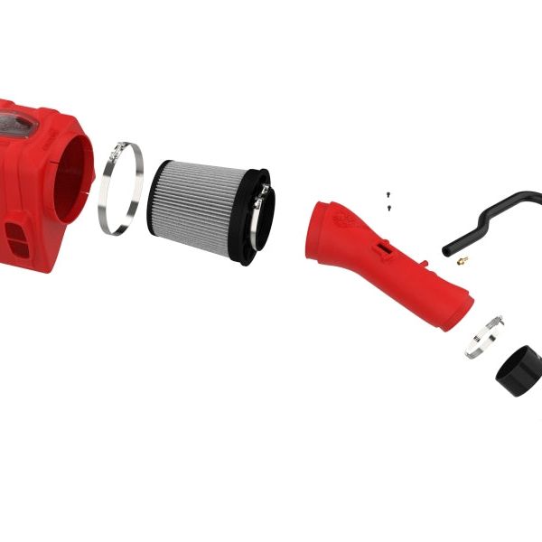 aFe 07-21 Toyota Tundra V8 5.7L Momentum GT Red Edition Cold Air Intake System w/ Pro DRY S Filter - SMINKpower Performance Parts AFE51-76003-R aFe