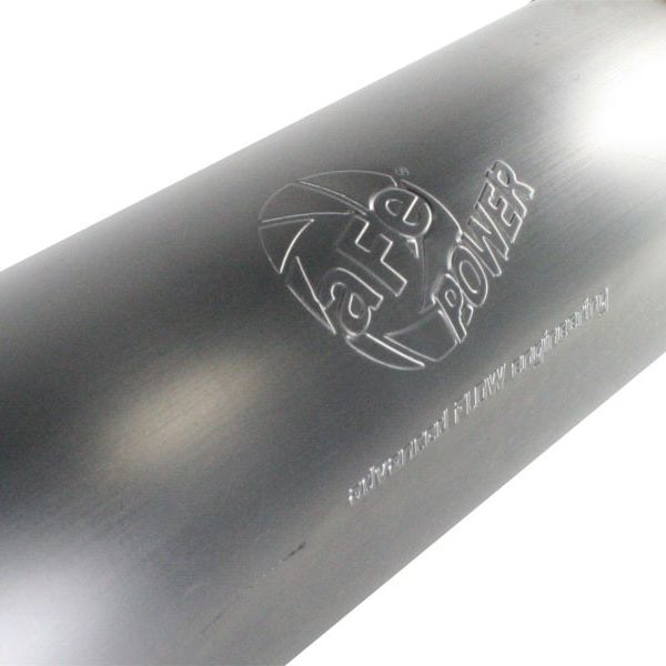 aFe MACHForce XP Exhausts Mufflers SS-409 EXH Muffler 5 ID In/Out 8 Dia-Catback-aFe-AFE49-91012-SMINKpower Performance Parts