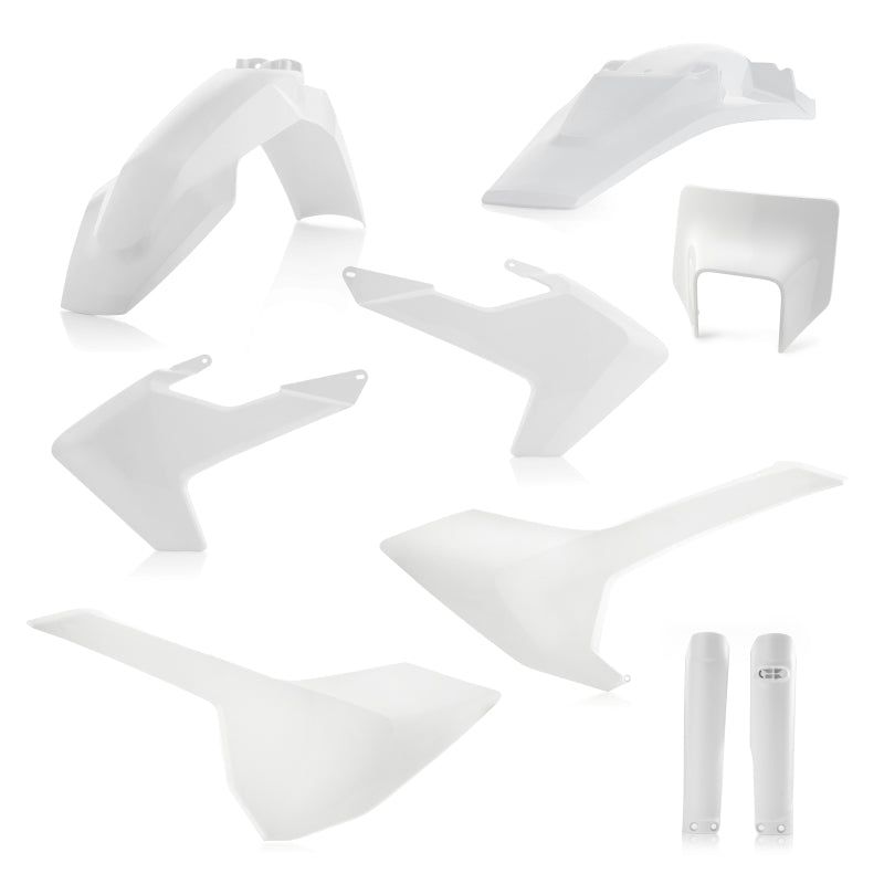 Acerbis 17-19 Husqvarna TE150-300/ FE250-501/ TE250i/ TE300i Full Plastic Kit - White-Plastics-Acerbis-ACB2733430002-SMINKpower Performance Parts