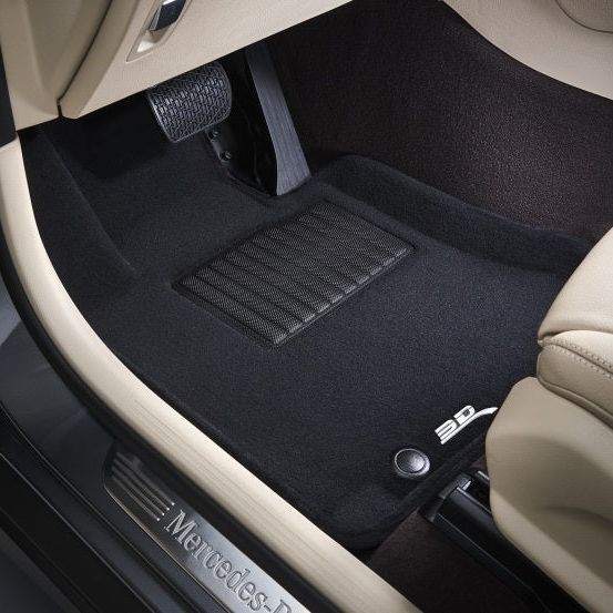 3D Maxpider 21-23 Tesla Model Y 7-Seat Elegant Floor Mat- Black 1St Row 2Nd Row 3Rd Row