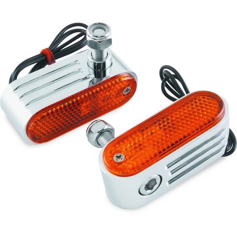 BikeMaster Marker/Side Lights 5/16in Mount Single Bulb Amber