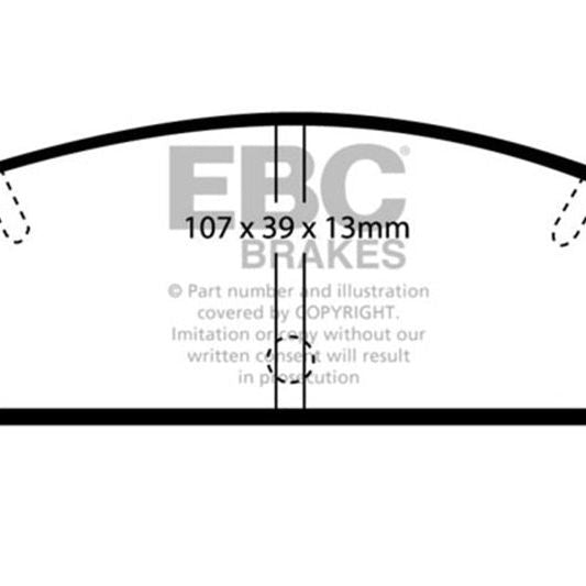 EBC 03-04 Mazda Protege 2.0 Turbo (Mazdaspeed) Greenstuff Rear Brake Pads