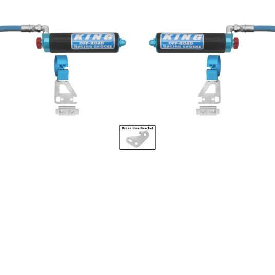 King Shocks 2024+ Toyota Tacoma 2.5 Dia Remote Reservoir Shock w/Adjuster (Pair) - Rear