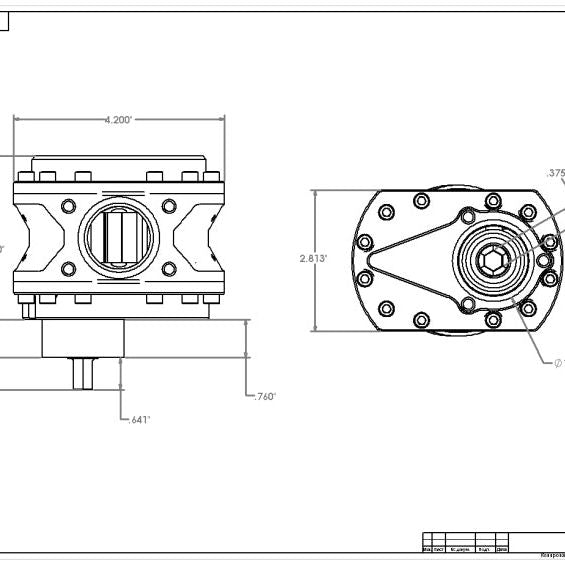 Aeromotive Spur Gear Fuel Pump - 3/8in Hex - 1.20 Gear - 25gpm