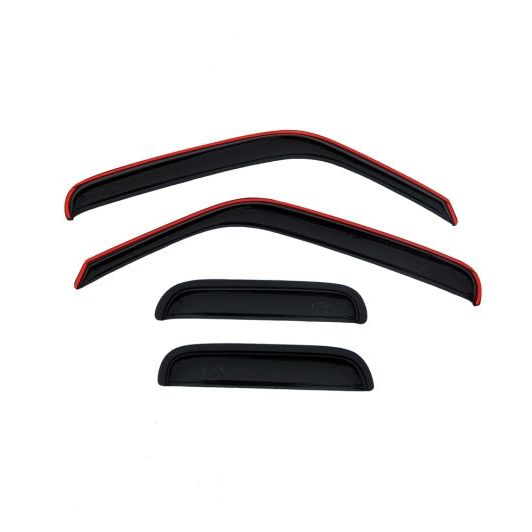 AVS 99-11 Ford Ranger (Fixed Window) Ventvisor Outside Mount Window Deflectors 4pc - Smoke