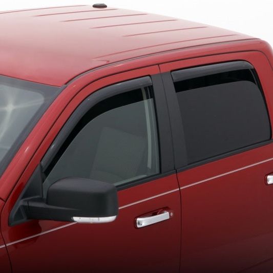 AVS 09-18 Dodge RAM 1500 Crew Cab Ventvisor In-Channel Front & Rear Window Deflectors 4pc - Smoke