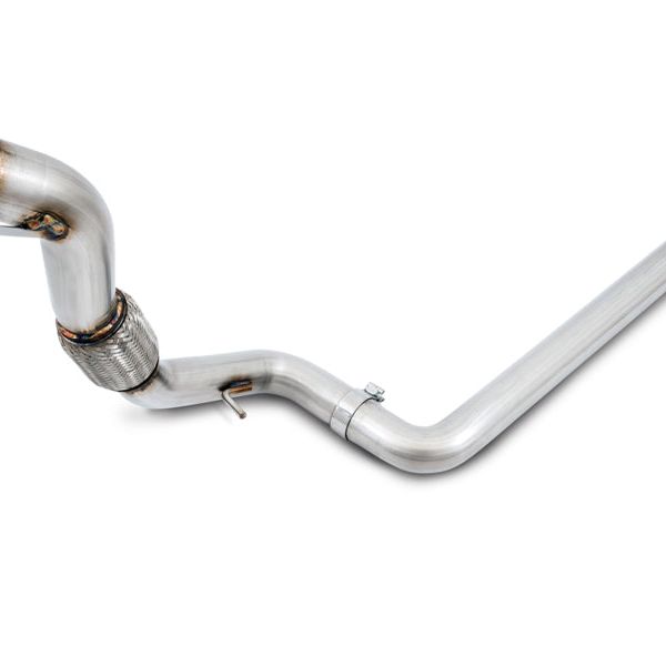 AWE Tuning Audi B9 A4 Touring Edition Exhaust Dual Outlet - Chrome Silver Tips (Includes DP)