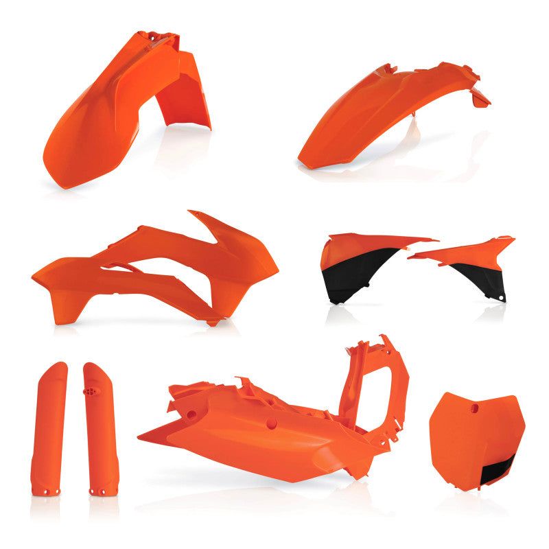 Acerbis 15-16 KTM SX125/150/ SX250/XC/ SX-F/XC-F Full Plastic Kit - Orange/Black-Plastics-Acerbis-ACB2403091008-SMINKpower Performance Parts