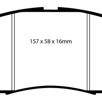 EBC 06-09 Infiniti FX35 3.5 Greenstuff Front Brake Pads