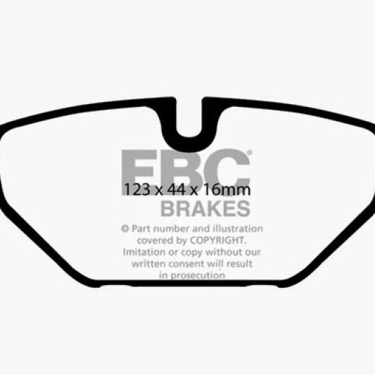 EBC 99-01 Saab 9-5 2.3 Turbo (Aero) Yellowstuff Rear Brake Pads