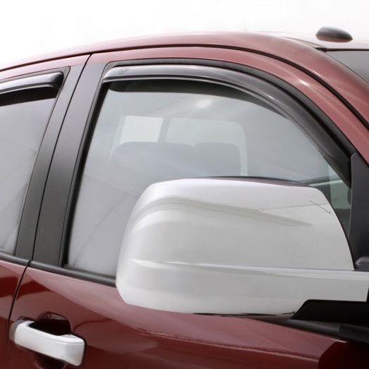 AVS 07-18 Toyota Tundra Double Cab Ventvisor In-Channel Front & Rear Window Deflectors 4pc - Smoke
