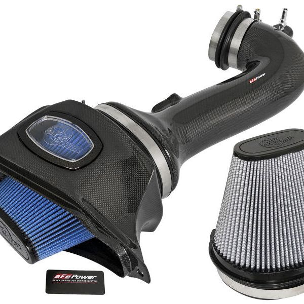 aFe Momentum Carbon Fiber Cold Air Intake System PDS/P5R 15-16 Chevrolet Corvette Z06 V8-6.2L-Cold Air Intakes-aFe-AFE52-74202-C-SMINKpower Performance Parts