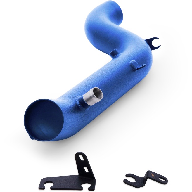 Mishimoto 2016 Ford Focus RS 2.3L Performance Air Intake Kit - Wrinkle Nitrous Blue-Cold Air Intakes-Mishimoto-MISMMAI-RS-16WBL-SMINKpower Performance Parts