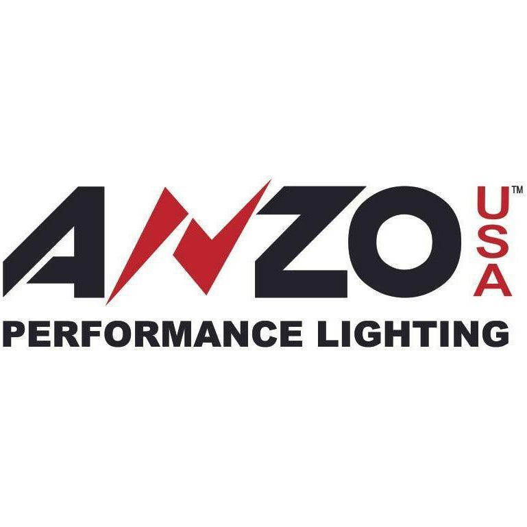 ANZO 07-13 Chevrolet Silverado 1500 Plank Style Projector Headlights Black w/ Amber - SMINKpower Performance Parts ANZ111410 ANZO