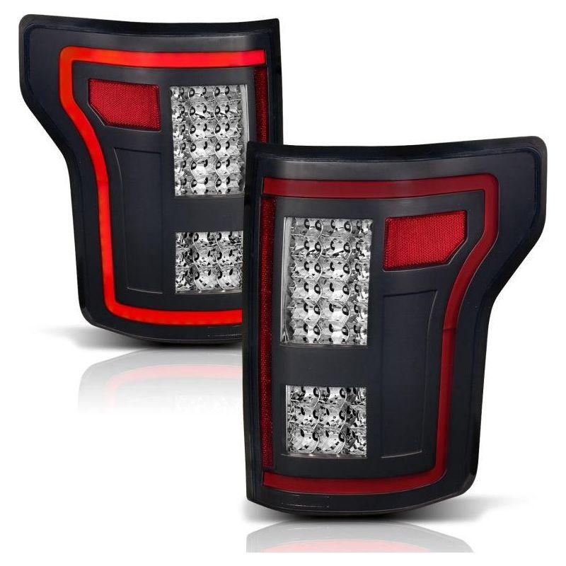 ANZO 15-17 Ford F-150 LED Taillights Black w/ Sequential - SMINKpower Performance Parts ANZ311293 ANZO