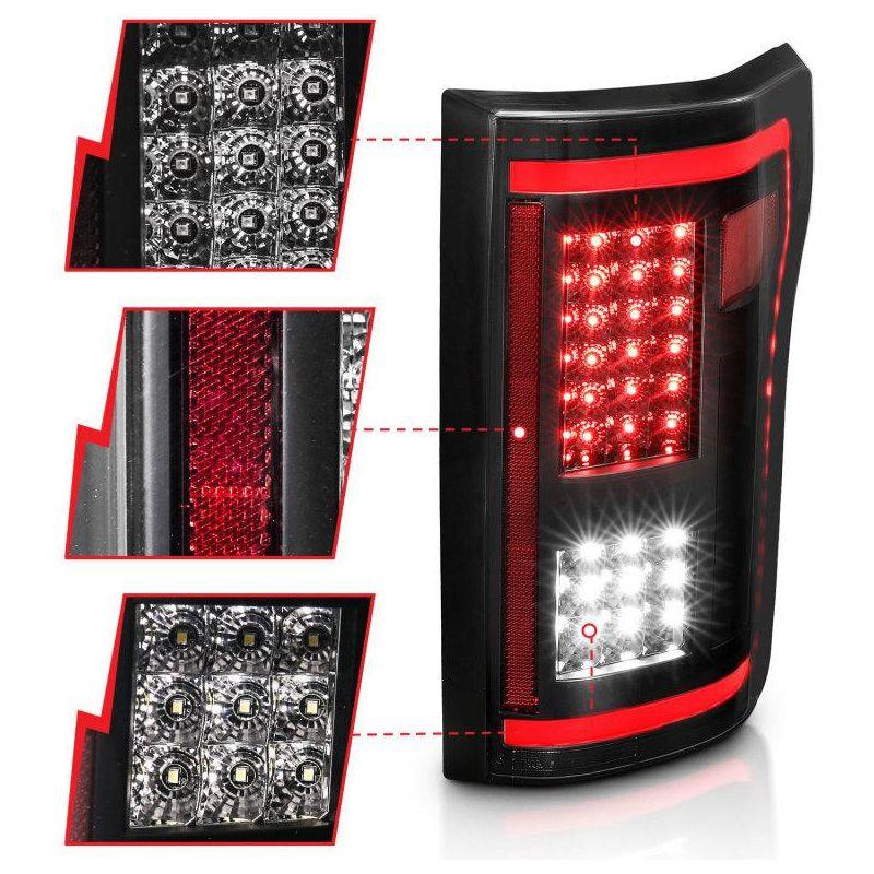 ANZO 15-17 Ford F-150 LED Taillights - Smoke - SMINKpower Performance Parts ANZ311294 ANZO