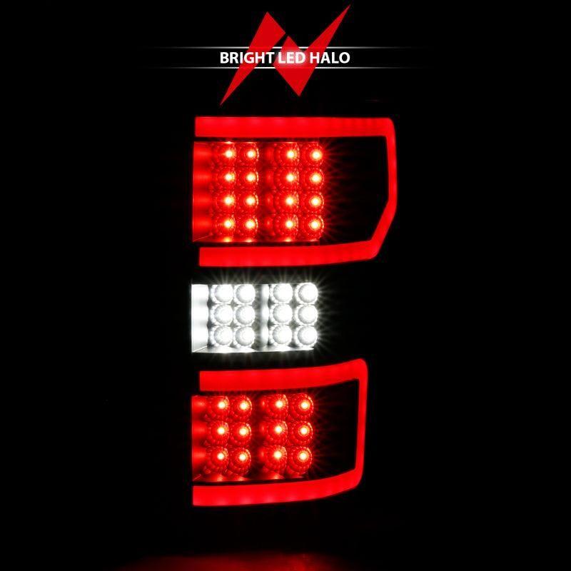 ANZO 18-19 Ford F-150 LED Taillight Black Housing Clear Lens Red Light Bar W/Sequential - SMINKpower Performance Parts ANZ311314 ANZO