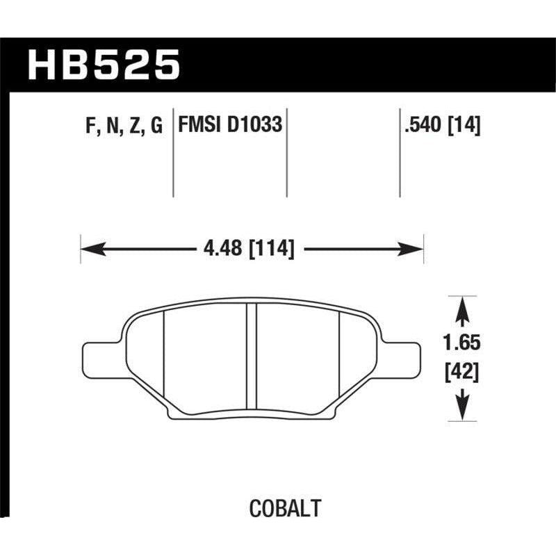 Hawk HPS Street Brake Pads - SMINKpower Performance Parts HAWKHB525F.540 Hawk Performance